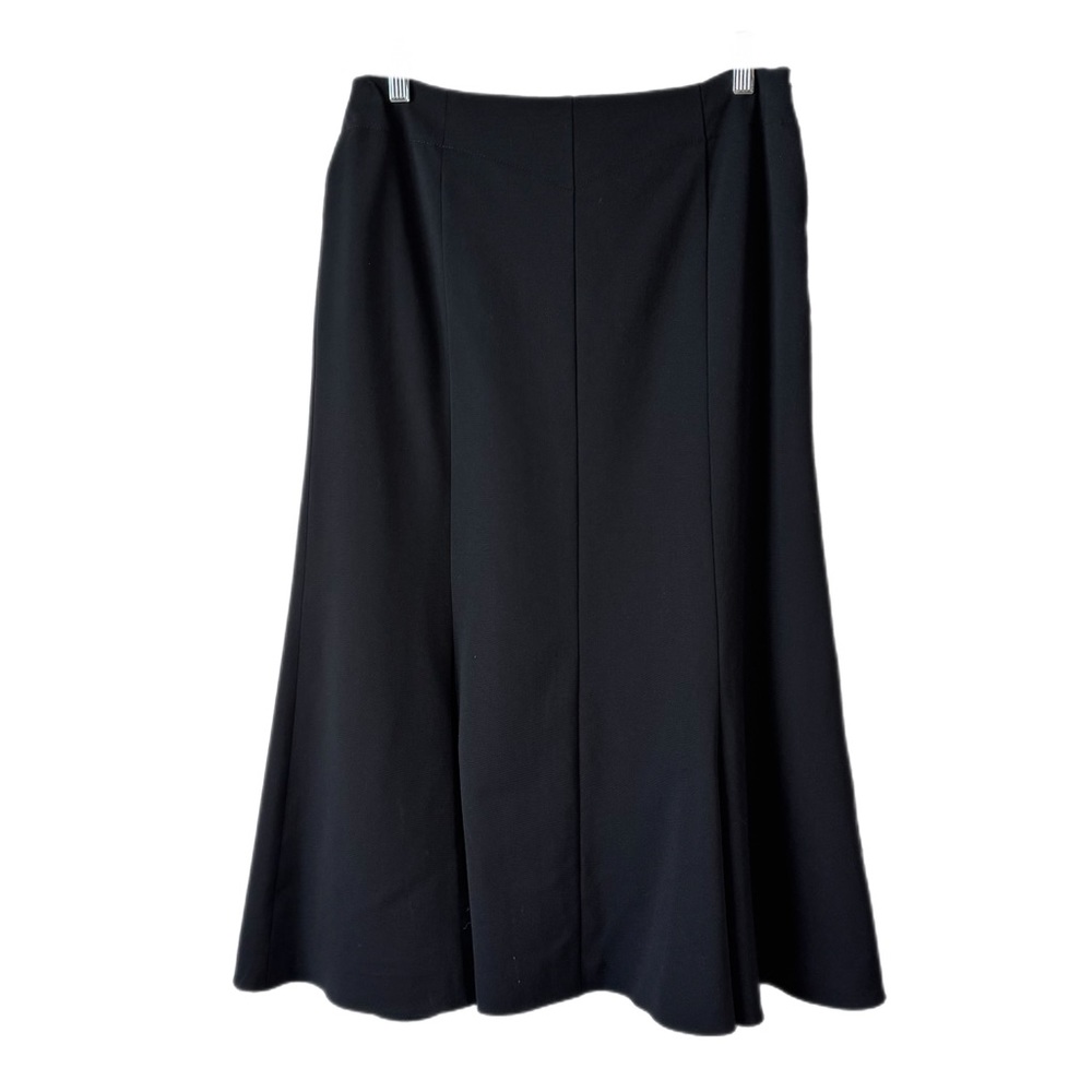 VTG RENE LEZARD Black Skirt Wool Blend Sz M